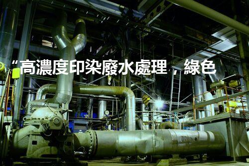 “高濃度印染廢水處理，綠色創(chuàng)新，凈享環(huán)保新篇章”